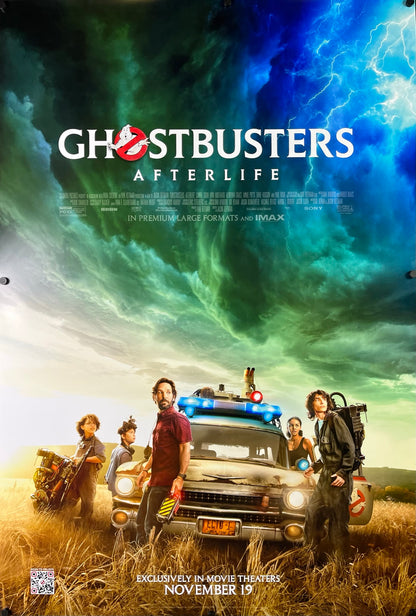 An original movie poster for the film Ghostbusters Afterlife
