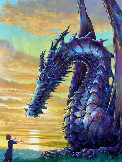An original Japanese B2 movie poster for the Studio Ghibli film Tales from Earthsea