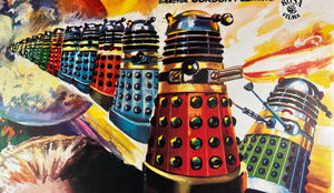 An original Spanish movie poster for the film Dr Who and the Daleks