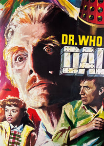 An original Spanish movie poster for the film Dr Who and the Daleks