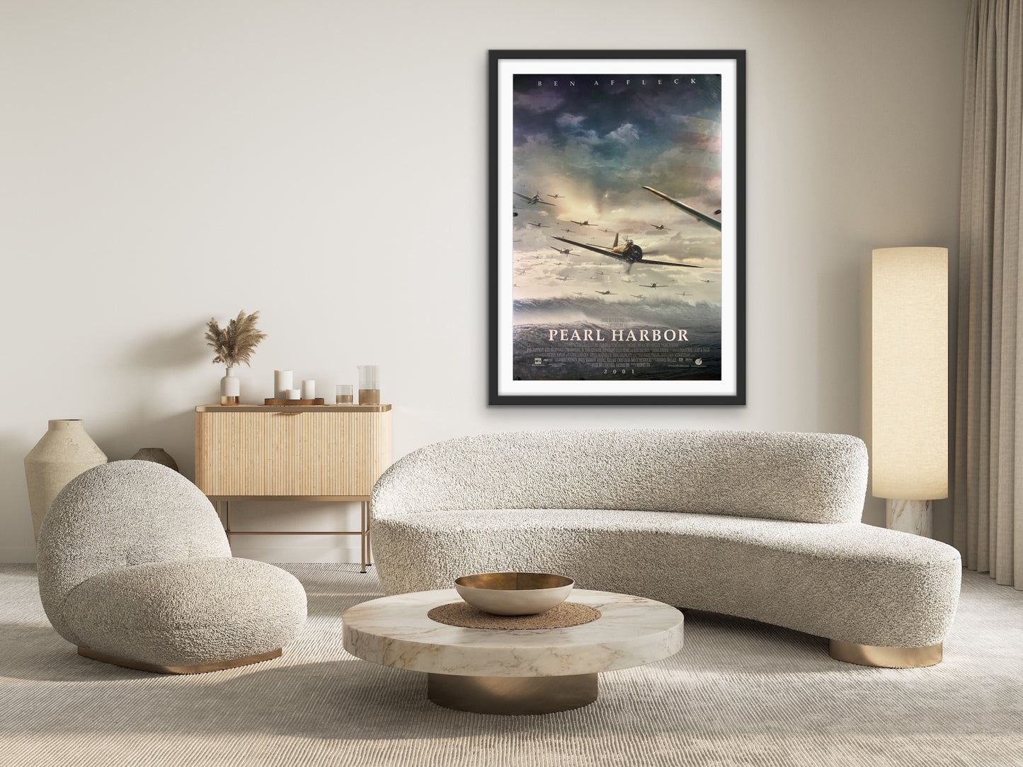 An original movie poster for the film Pearl Harbor