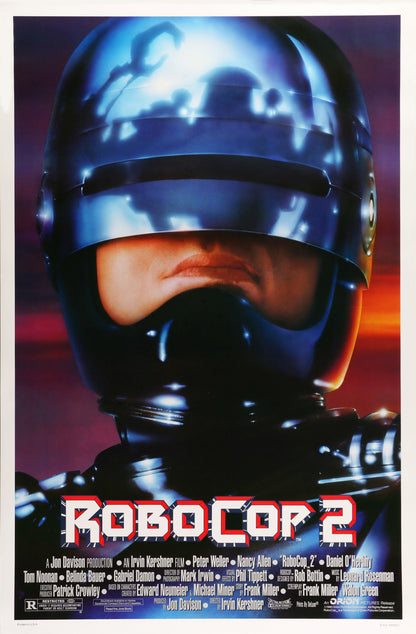 An original movie poster for the film Robocop 2