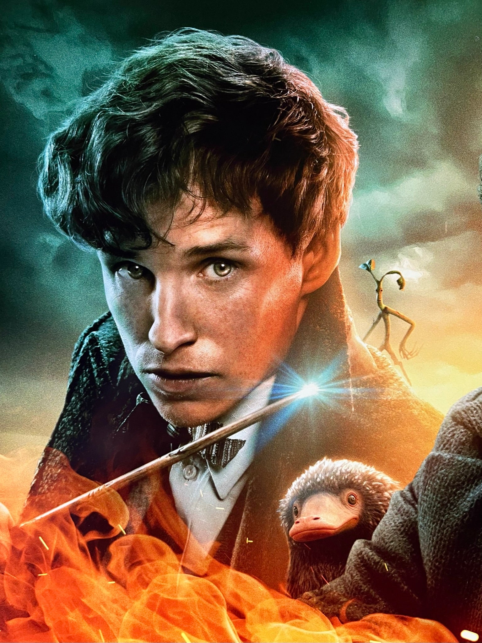 An original movie poster for the Wizarding World film Fantastic Beasts The Secrets of Dumbledore