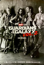Load image into Gallery viewer, An original movie poster for the Marvel MCU film Guardians of the Galaxy volume 2