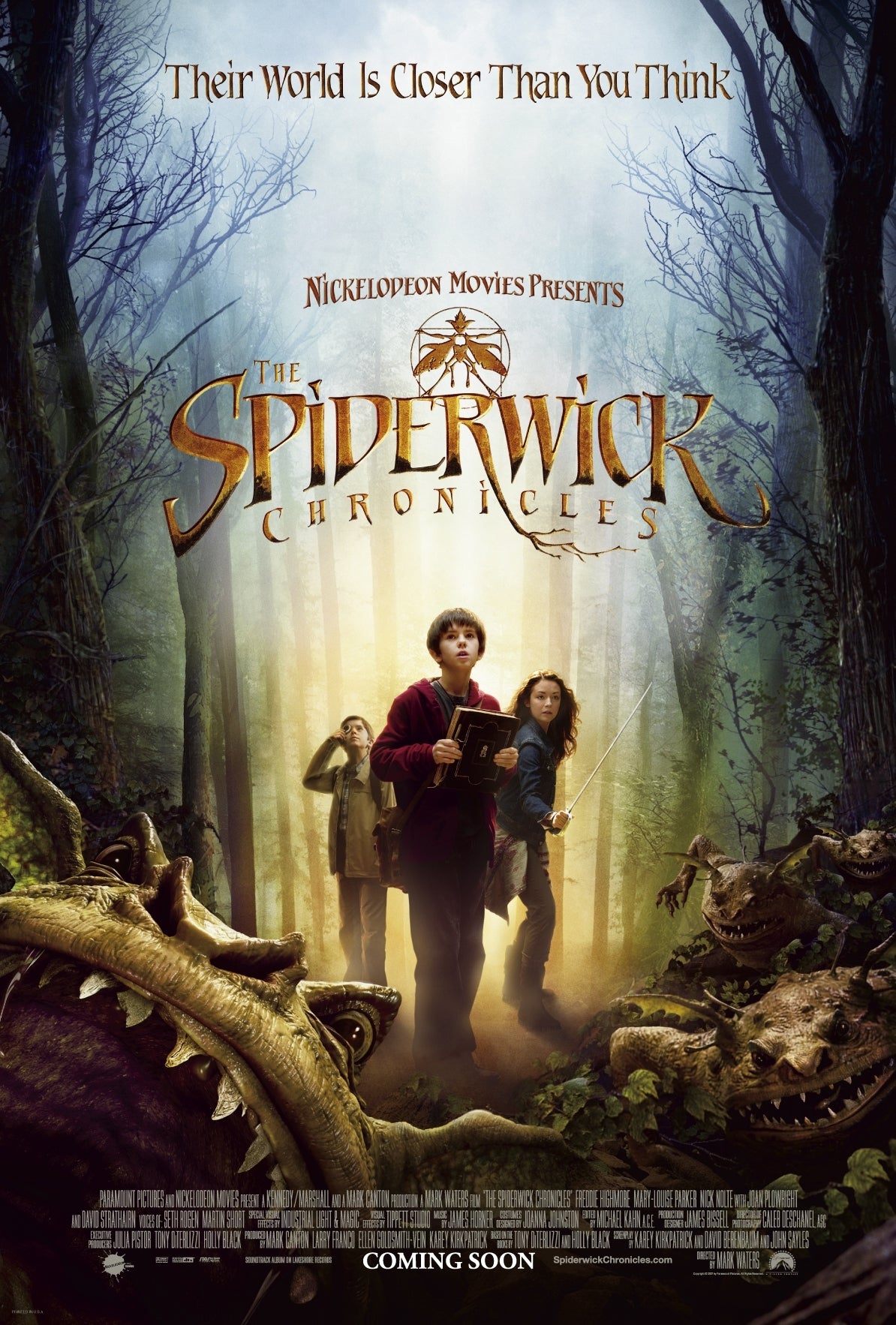 An original movie poster for the film The Spiderwick Chronicles