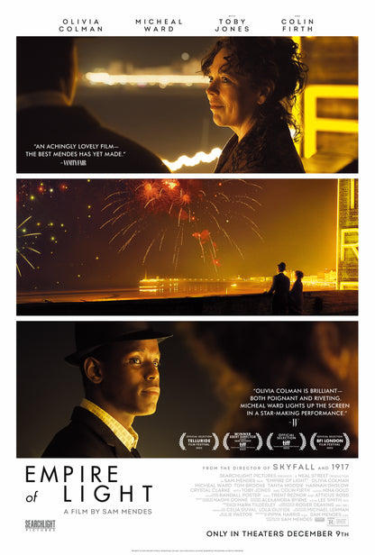 An original movie poster for the Sam Mendes film Empire of Light