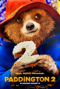 An original movie poster for the film Paddington 2