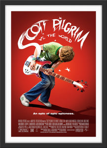 An original movie poster for the film Scott Pilgrim vs The World