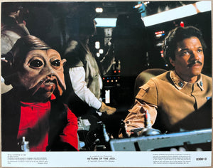 An original lobby card for the Star Wars film Return of the Jedi