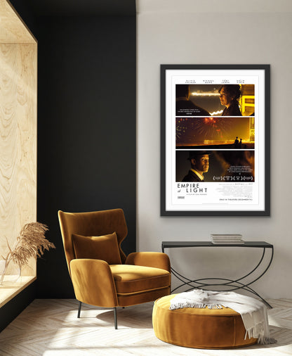 An original movie poster for the Sam Mendes film Empire of Light