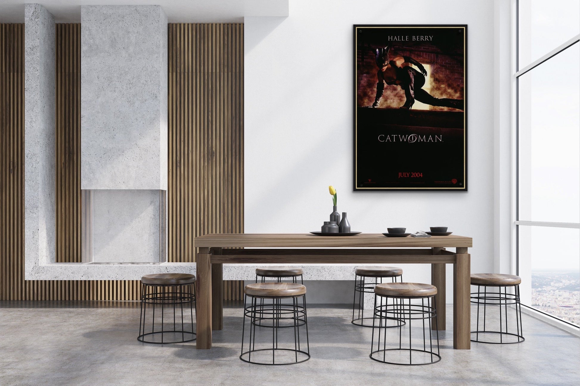 An original movie poster for the film Catwoman