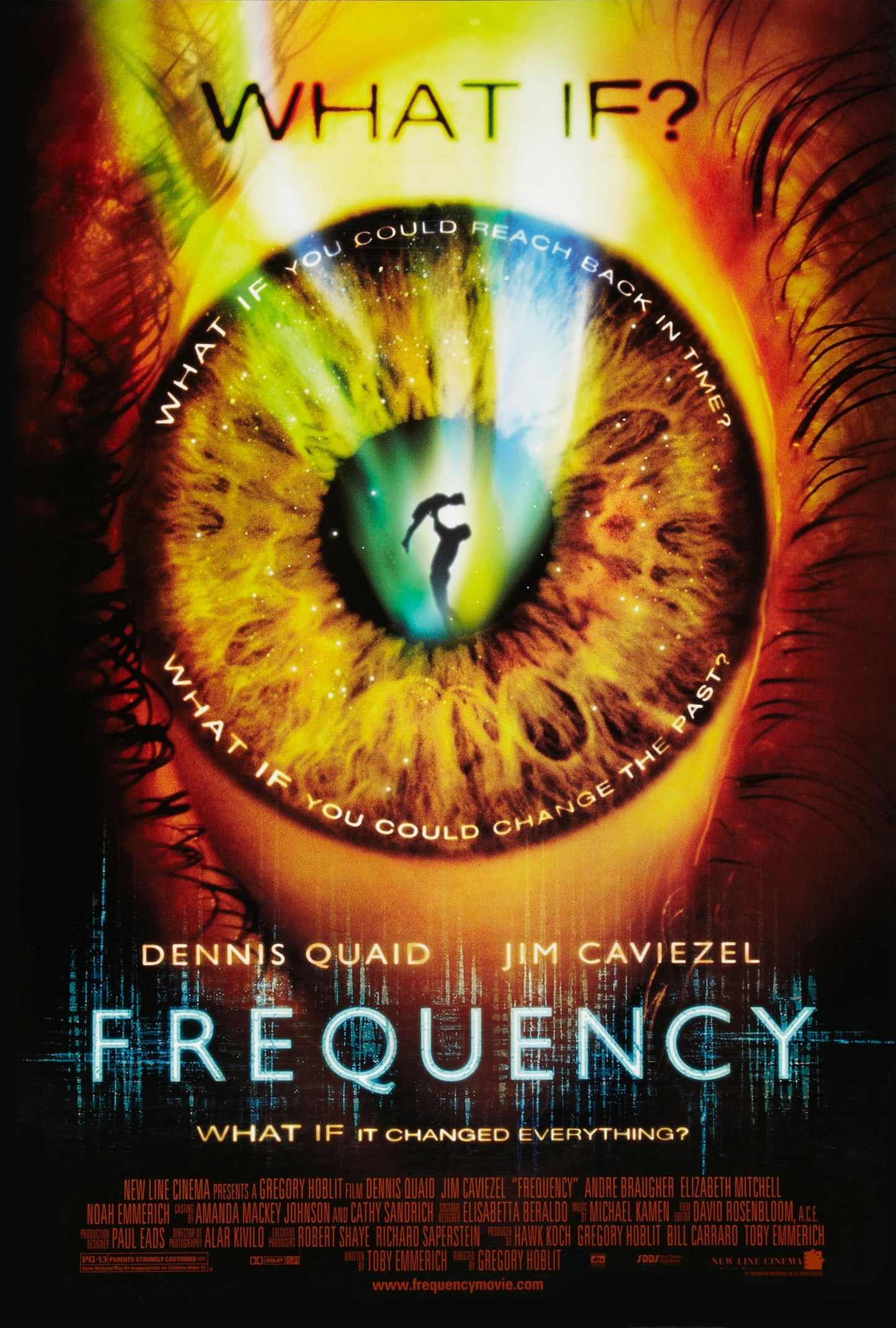 An original movie poster for the film Frequency