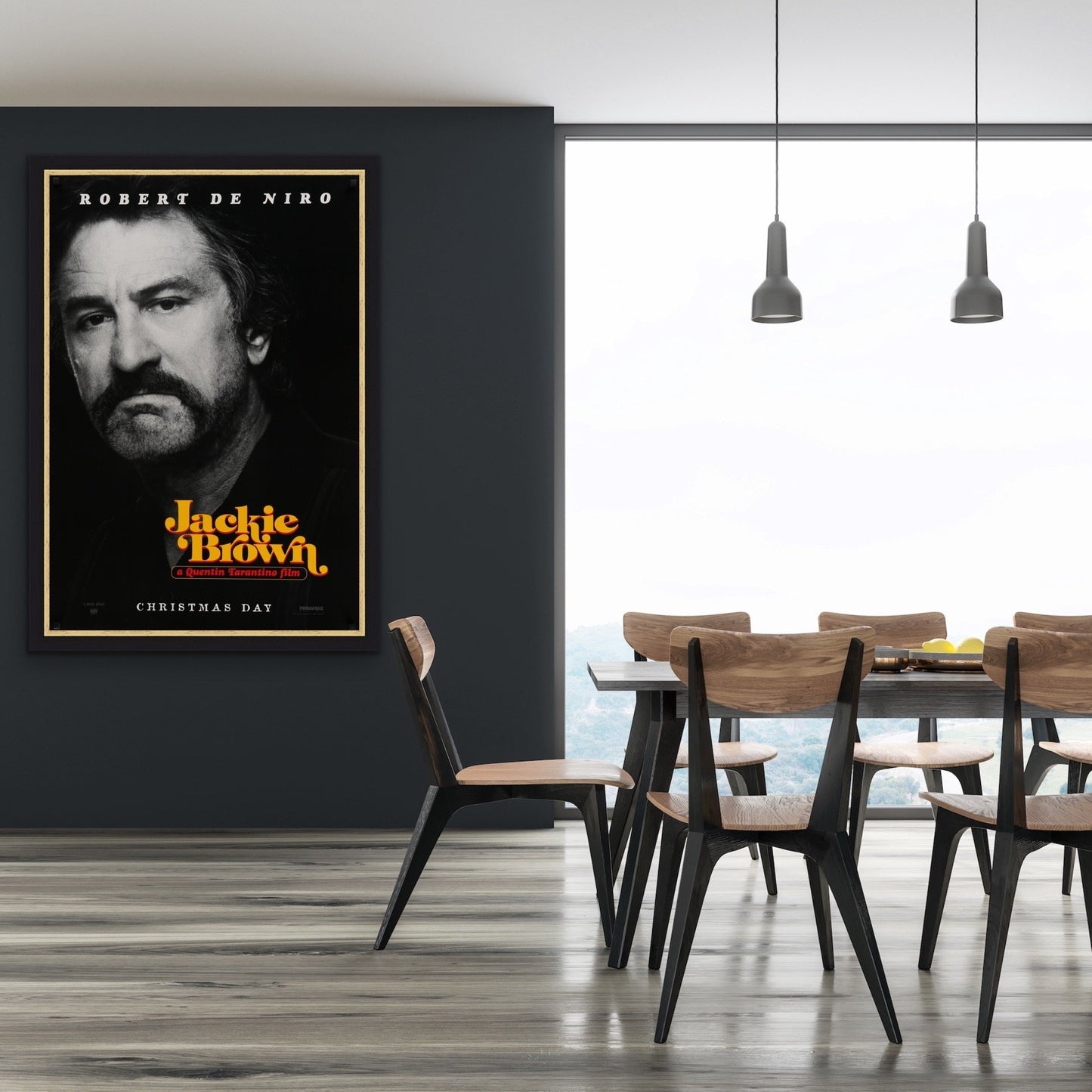 An original movie poster for the Quentin Tarantino film Jackie Brown