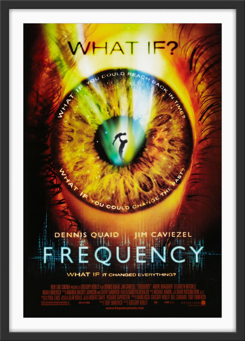 An original movie poster for the film Frequency