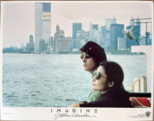 An original lobby / front of house card for the John Lennon film Imagine