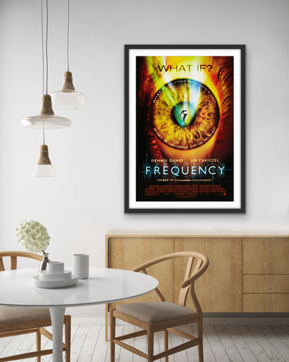 An original movie poster for the film Frequency