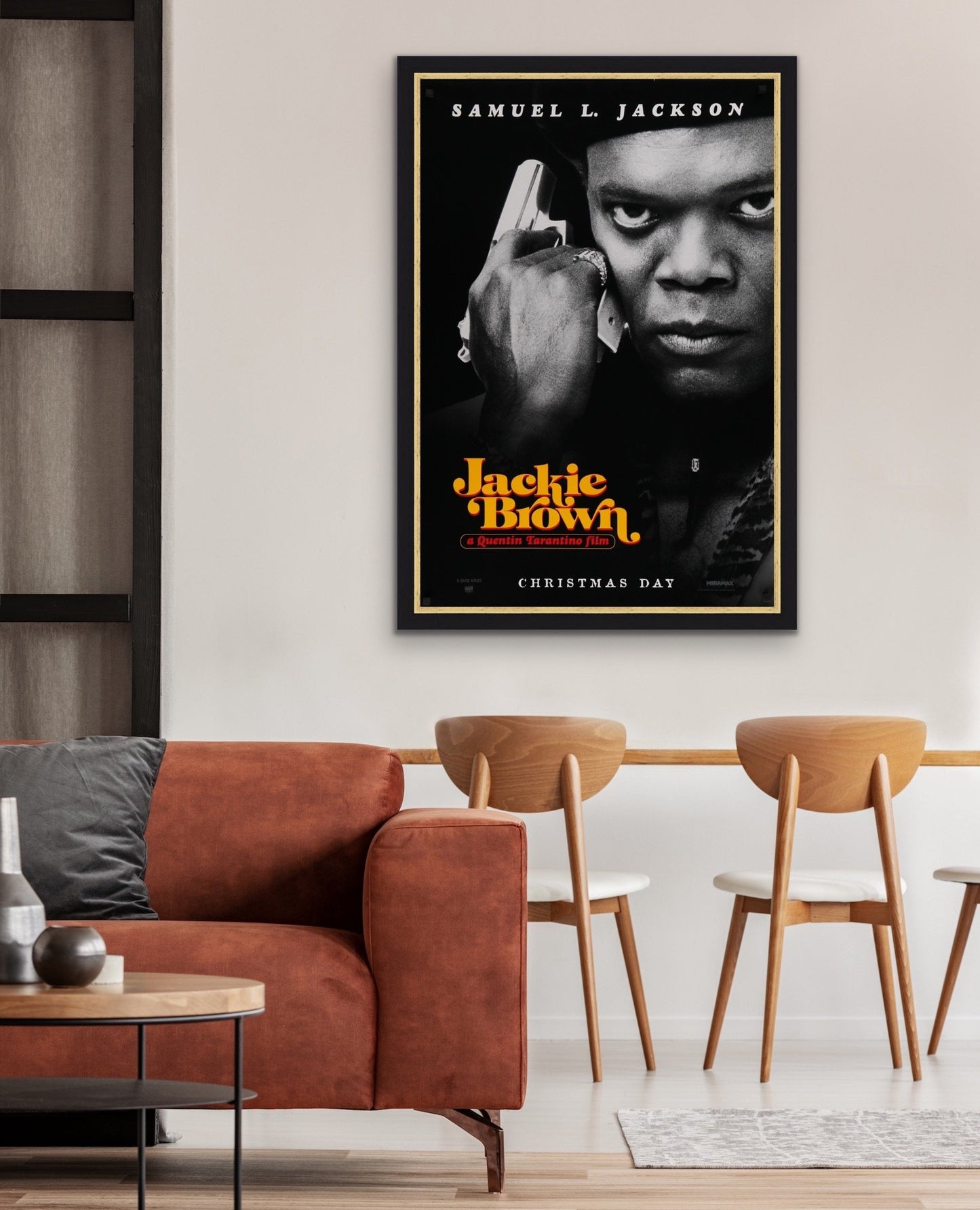 An original movie poster for the Quentin Tarantino film Jackie Brown