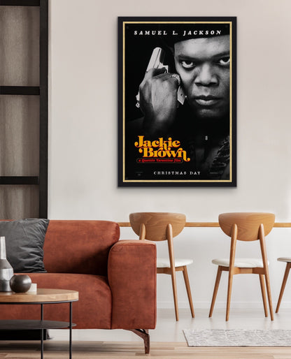 An original movie poster for the Quentin Tarantino film Jackie Brown