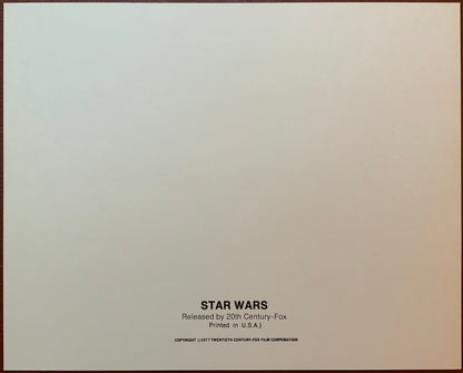 An original oversized movie still for the film Star Wars aka Episode IV A New Hope