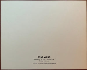An original oversized movie still for the film Star Wars aka Episode IV A New Hope