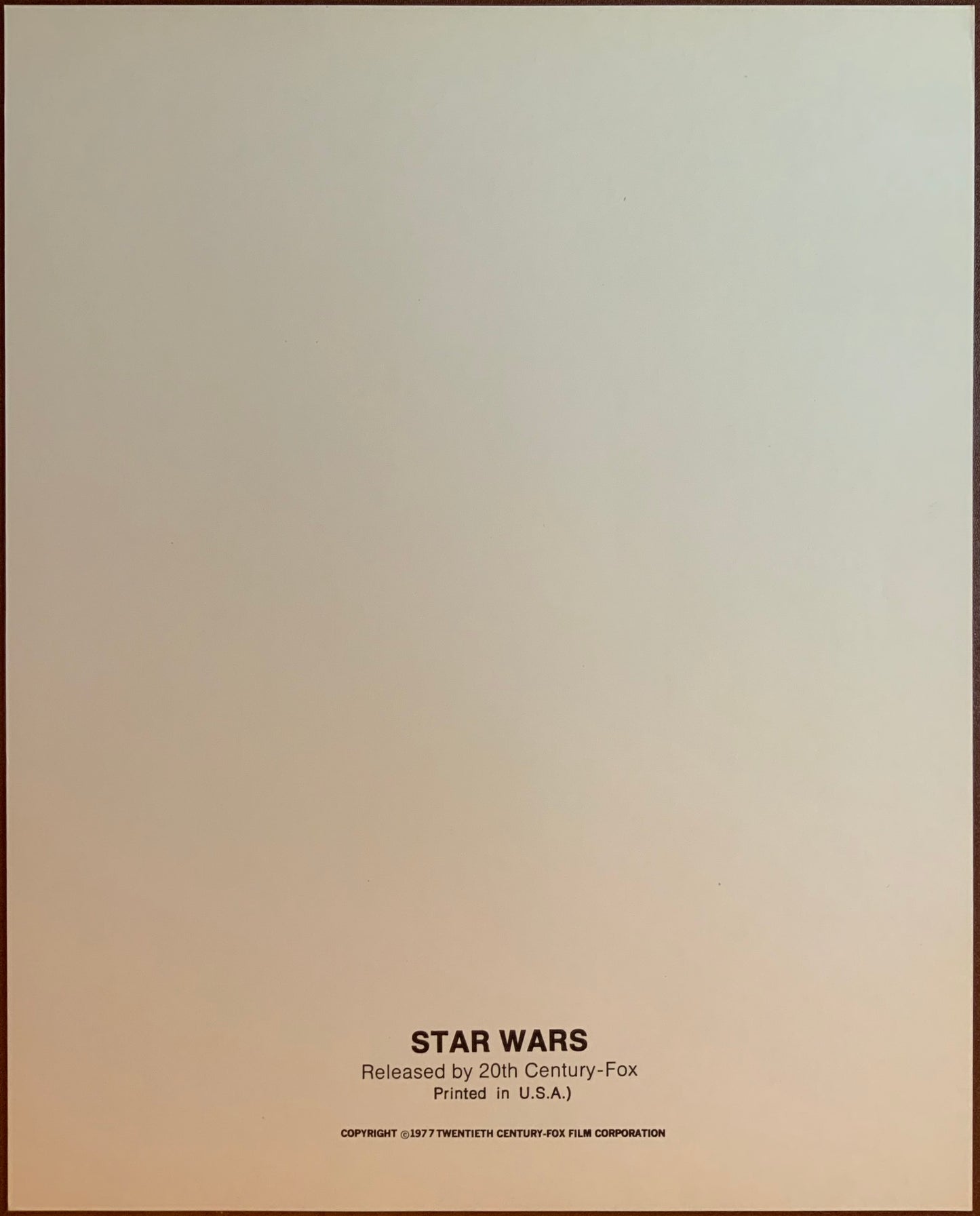 An original oversized movie still / lobby card for the film Star Wars aka Episode IV A New Hope