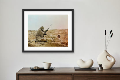 An original oversized movie still for the film Star Wars aka Episode IV A New Hope