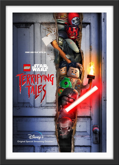 An original one sheet movie poster for the Star Wars Lego film Terrifying Tales