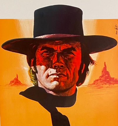 An original Italian movie poster for the Clint Eastwood film Hoe Kidd