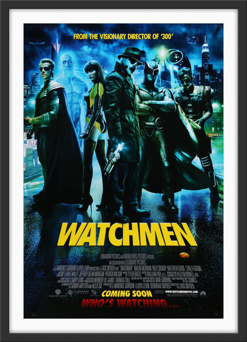An original movie poster for the film Watchmen