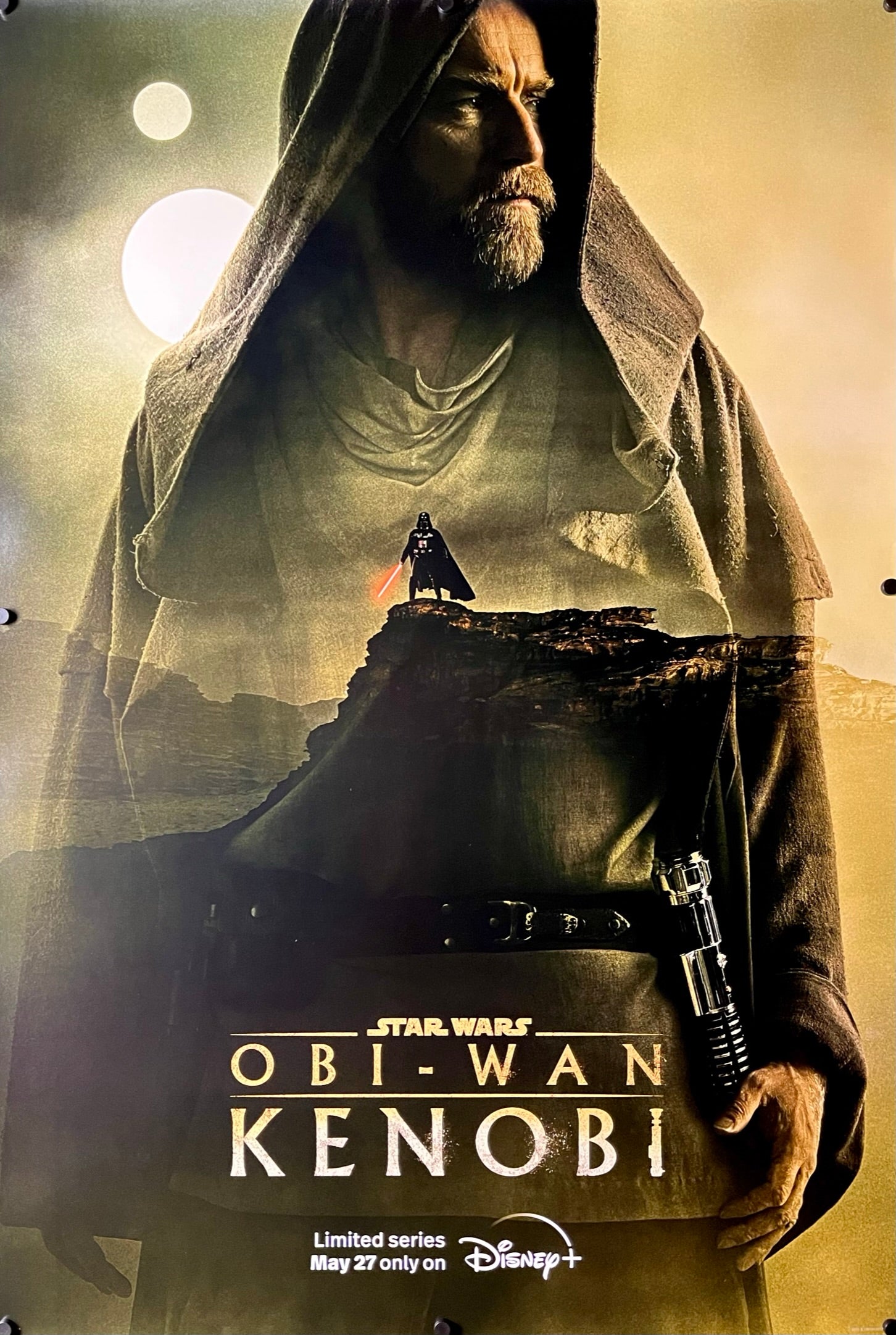 An original poster for the Star Wars Disney+ Limited Series Obi-Wan Kenobi