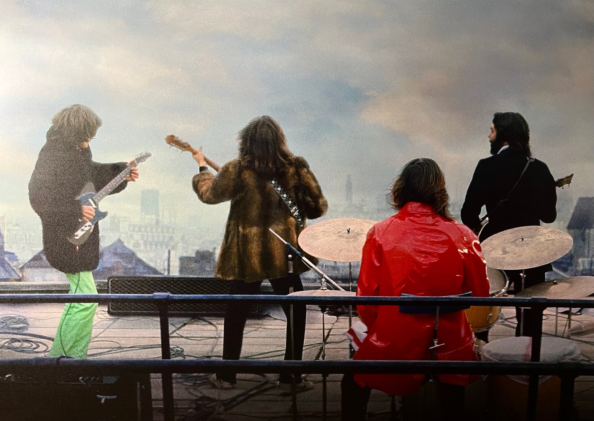 An original movie poster for The Beatles concert documentary film The Beatles Get Back The Rooftop Concert