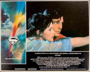 An original 11x14 lobby card for the film Superman with Christopher Reeve