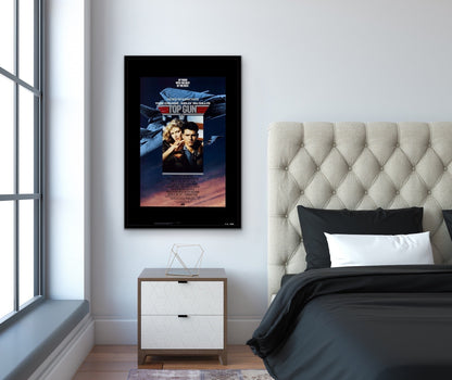 An original movie poster for the film Top Gun