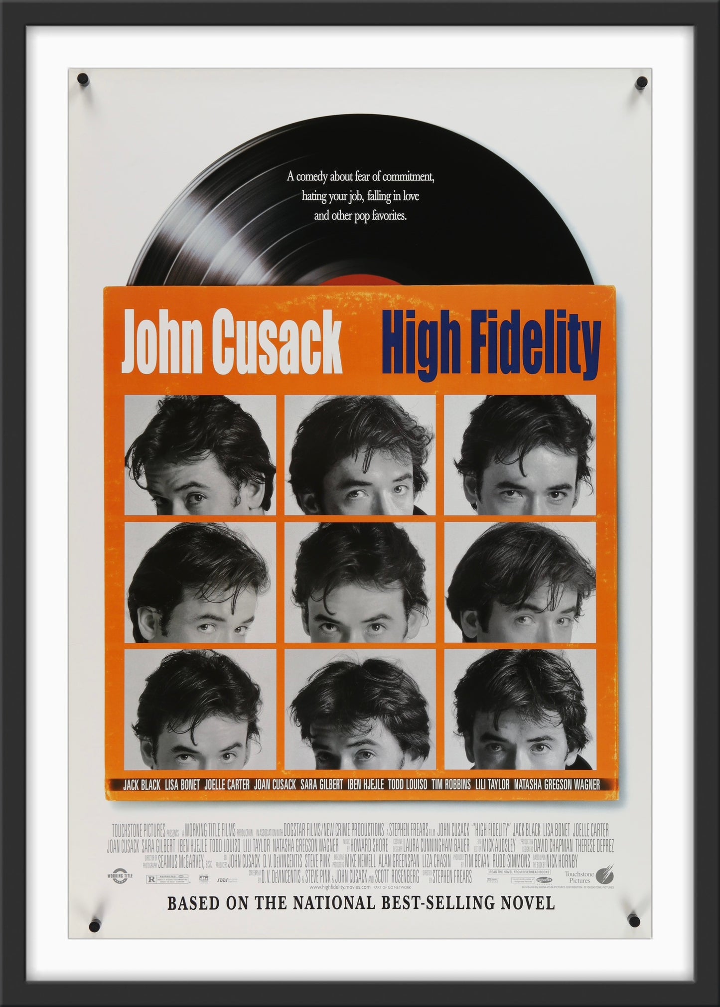 An original movie poster for the film High Fidelity