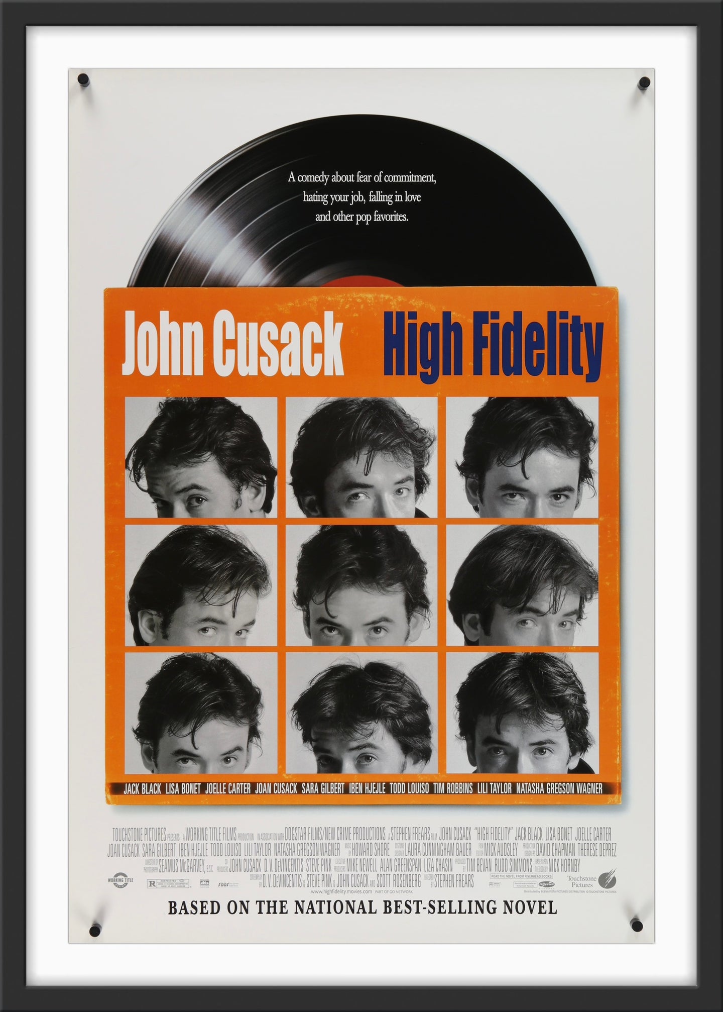 An original movie poster for the film High Fidelity