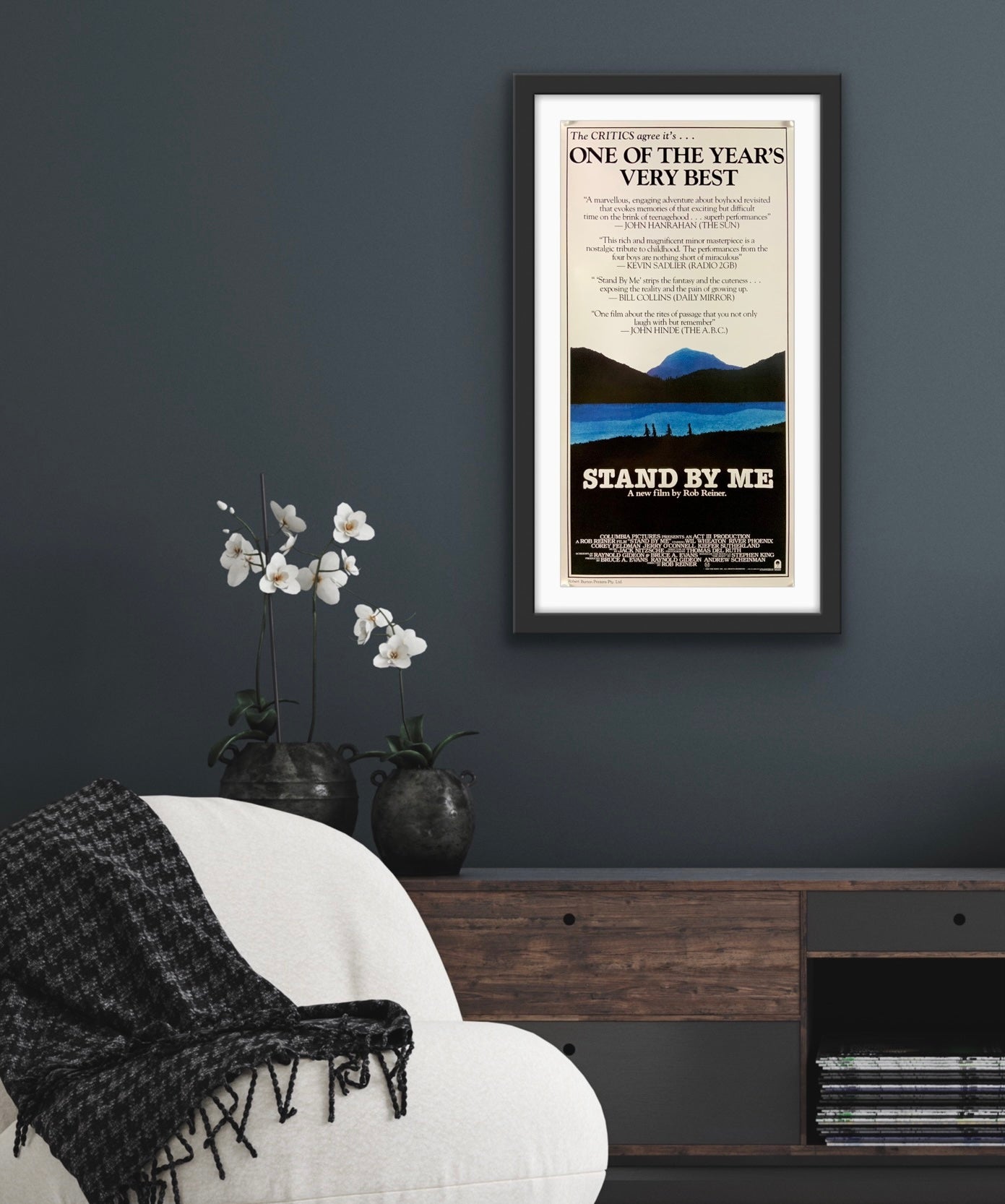 An original Australian movie poster for the Rob Reiner film Stand By ME