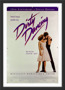 An original movie poster for the film Dirty Dancing