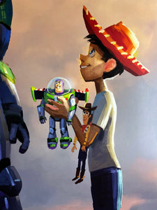 An original movie poster for the Disney / Pixar film Lightyear