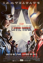 Load image into Gallery viewer, An original recalled movie poster for the Marvel MCU film Captain America Civil War