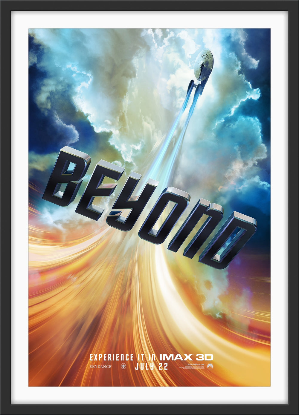 An original movie poster for the film Star Trek Beyond