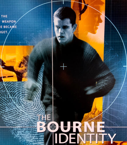 An original movie poster for the film The Bourne Identity