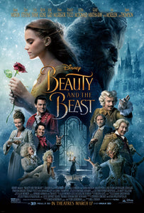 An original movie poster for the Disney live action film Beauty and the Beast