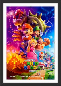 An original movie poster for the film The Super Mario Bros. Movie