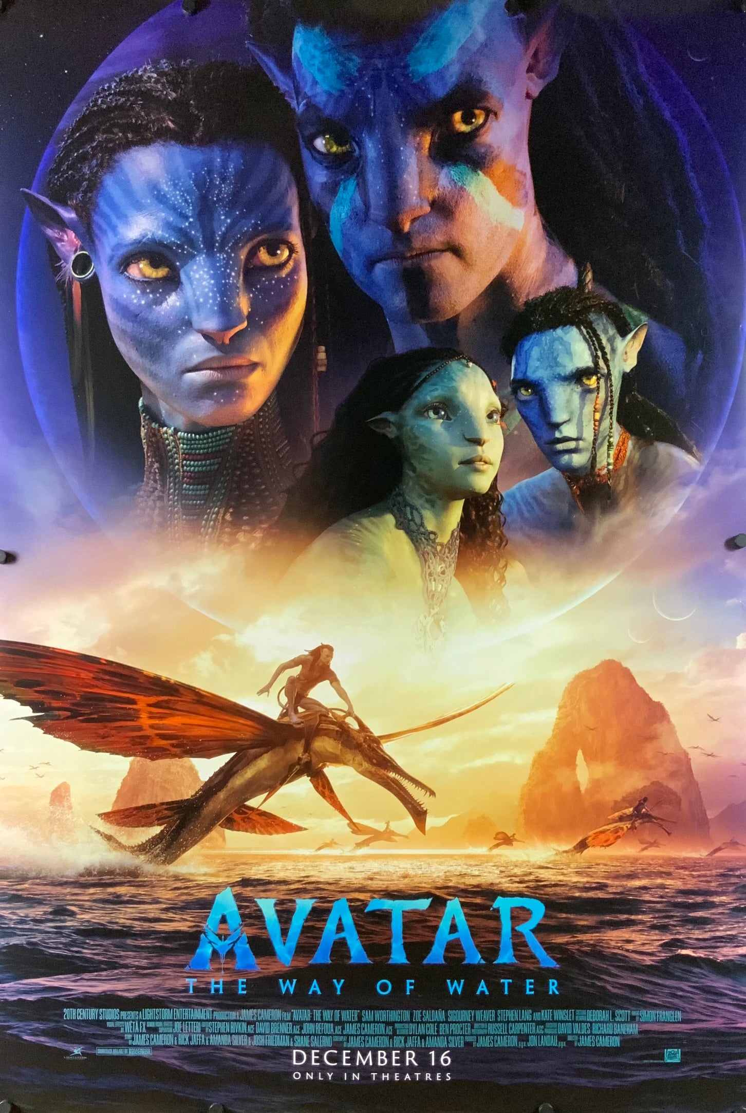 Avatar : The Way of Water - 2022 - Original Movie Poster – Art of the ...