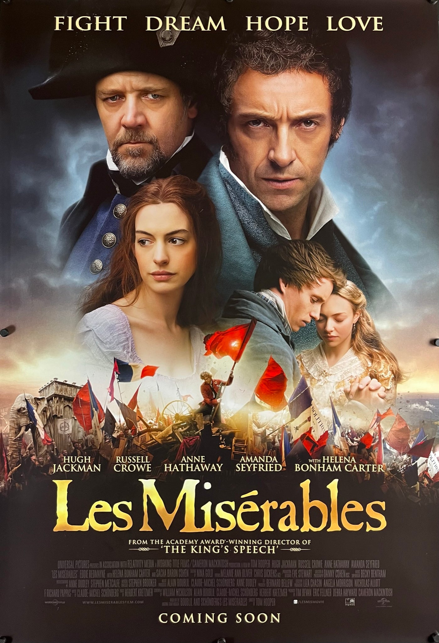 Les Miserables - 2012 - Original Movie Poster – Art of the Movies