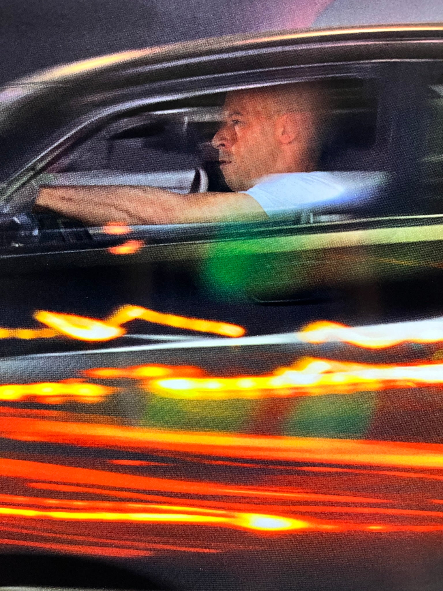 An original movie poster for the Fast and Furious film Fast 5