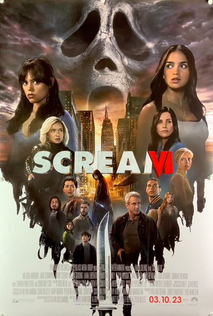 An original movie poster for the Horror film Scream VI