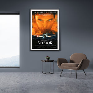 An original movie poster for the Martin Scorsese film The Aviator