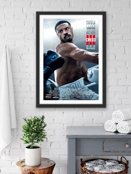 An original movie poster for the boxing film Creed III