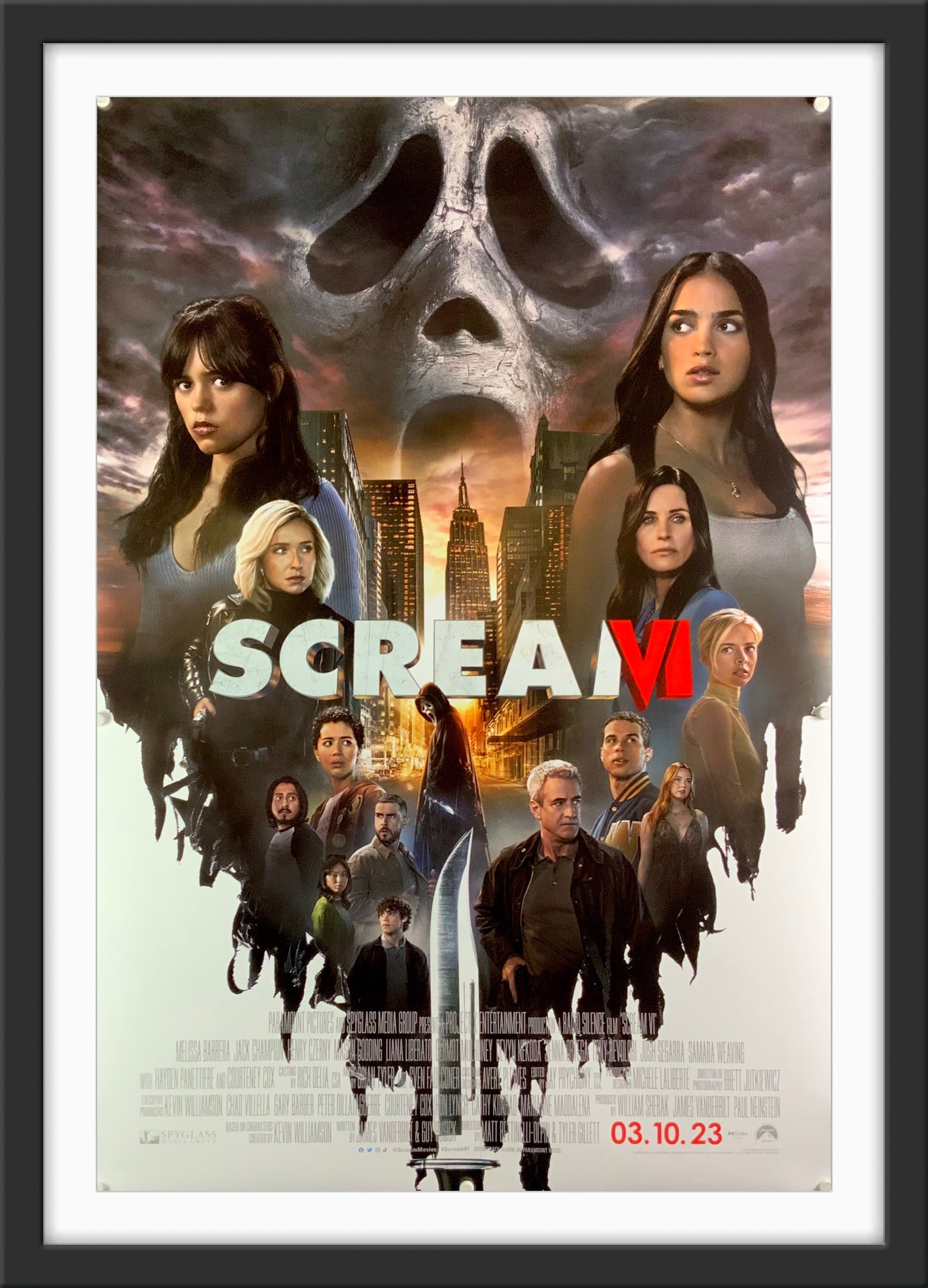 An original movie poster for the Horror film Scream VI